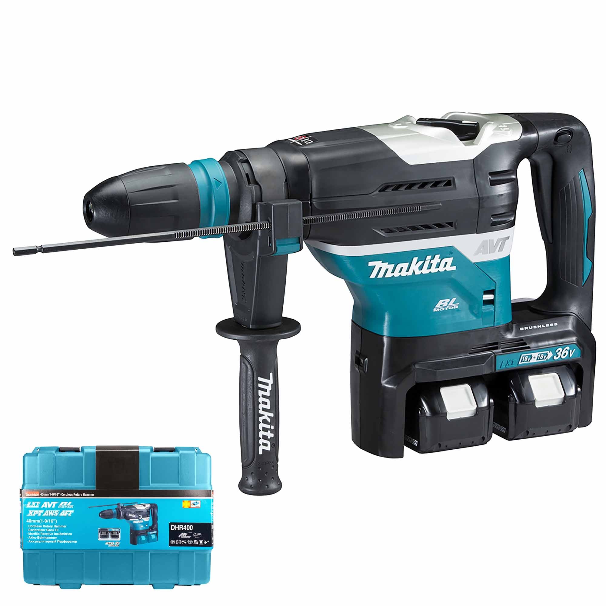 Marteau Burineur Makita DHR400T2UN 18Vx2 5Ah