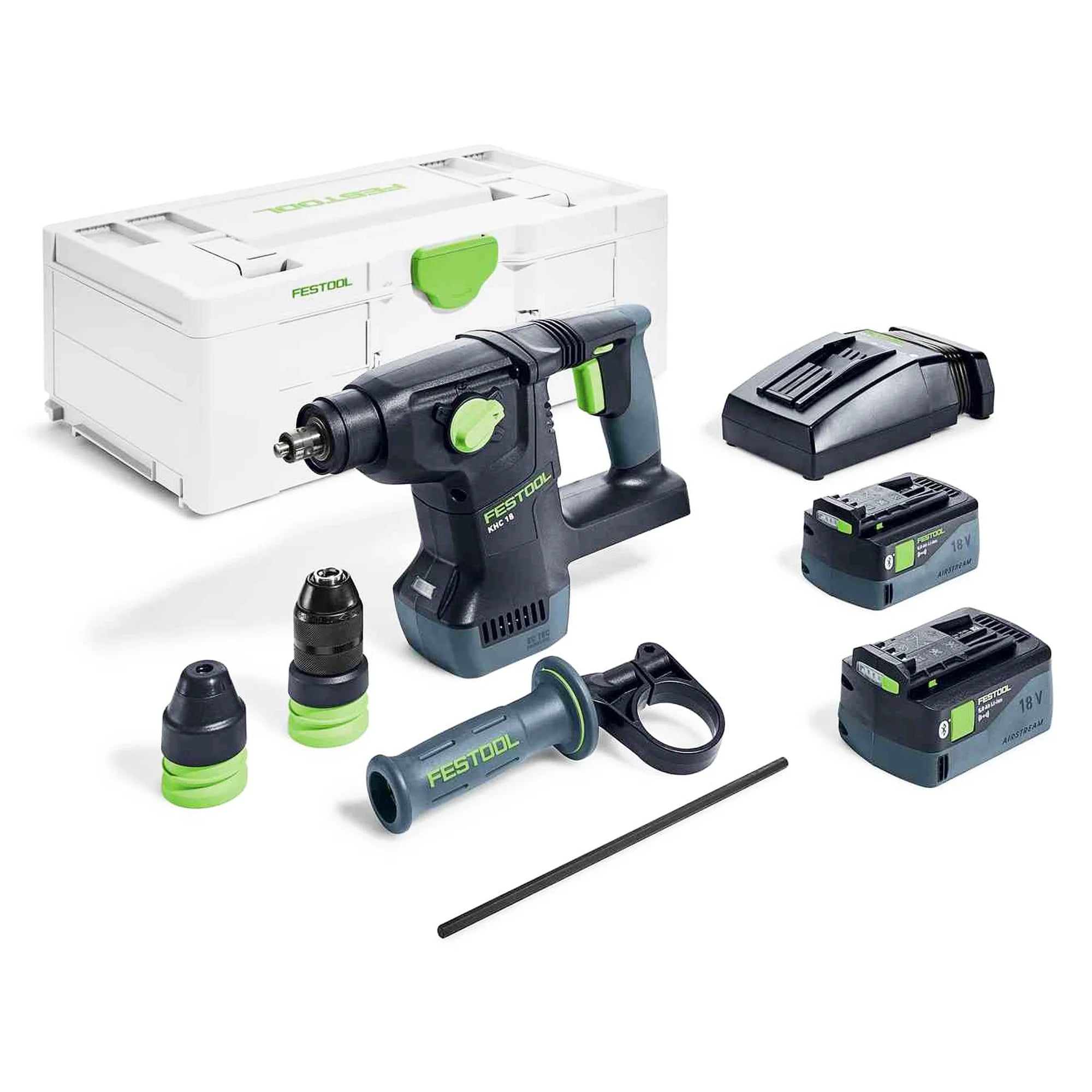 Perforateur burineur Festool KHC 18 5,0 EBI-Plus 18V 5.0 Ah