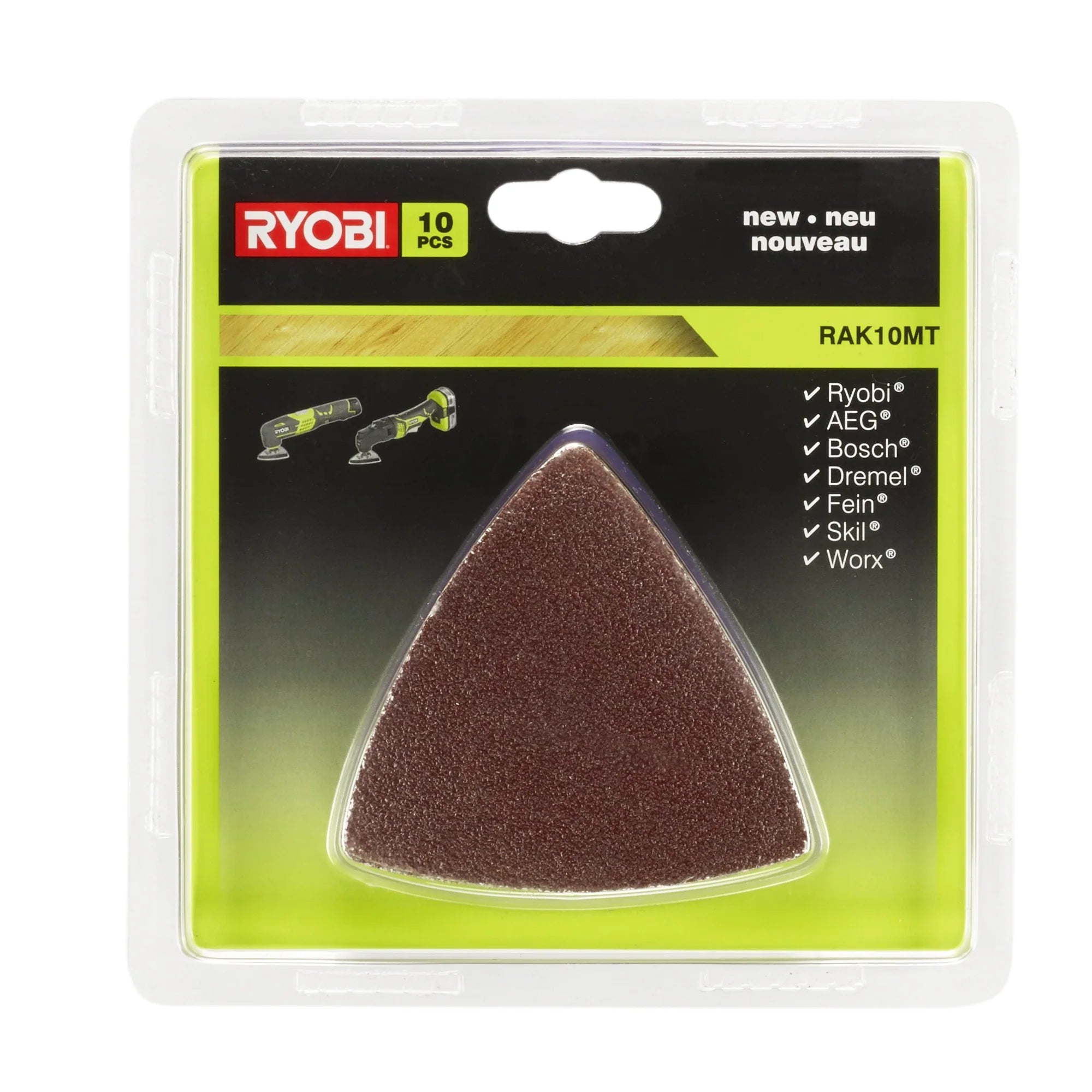 Kit abrasifs Ryobi RAK10MT 10 pcs