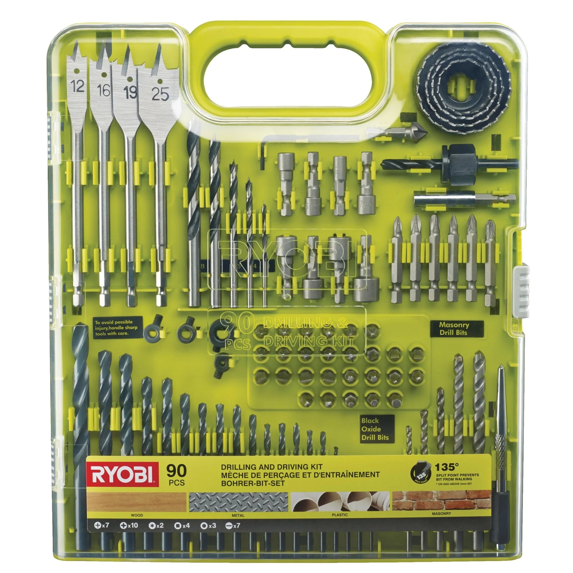 Coffret de 90 accessoires Ryobi RAKDD90