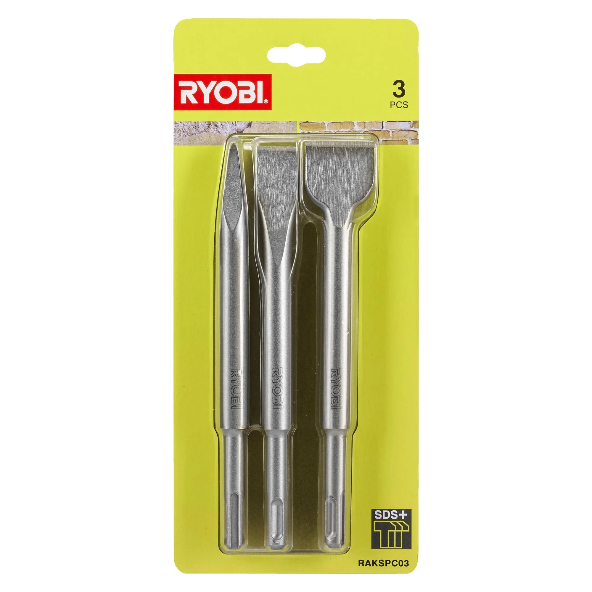 Kit Burins SDS-Plus Ryobi RAKSPC03