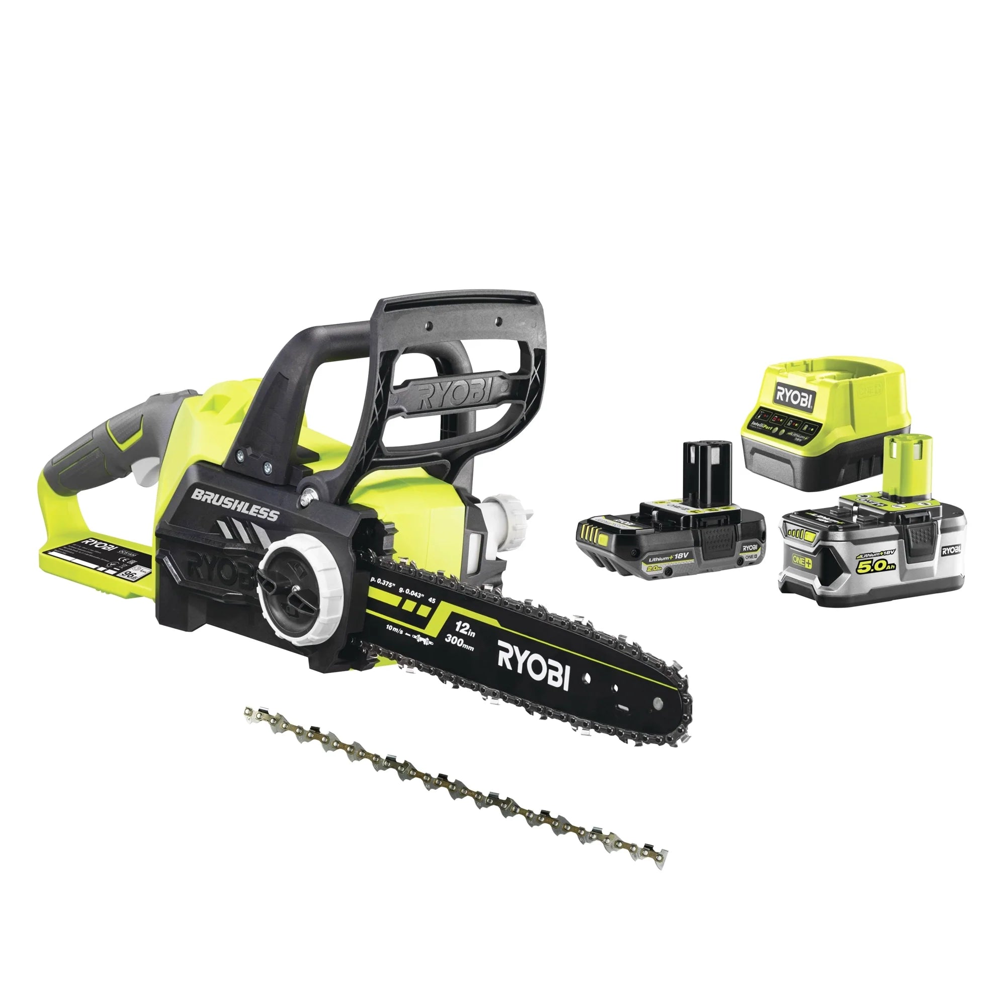 Tronçonneuse Ryobi RCS18X3050P 18V 2Ah + 5Ah