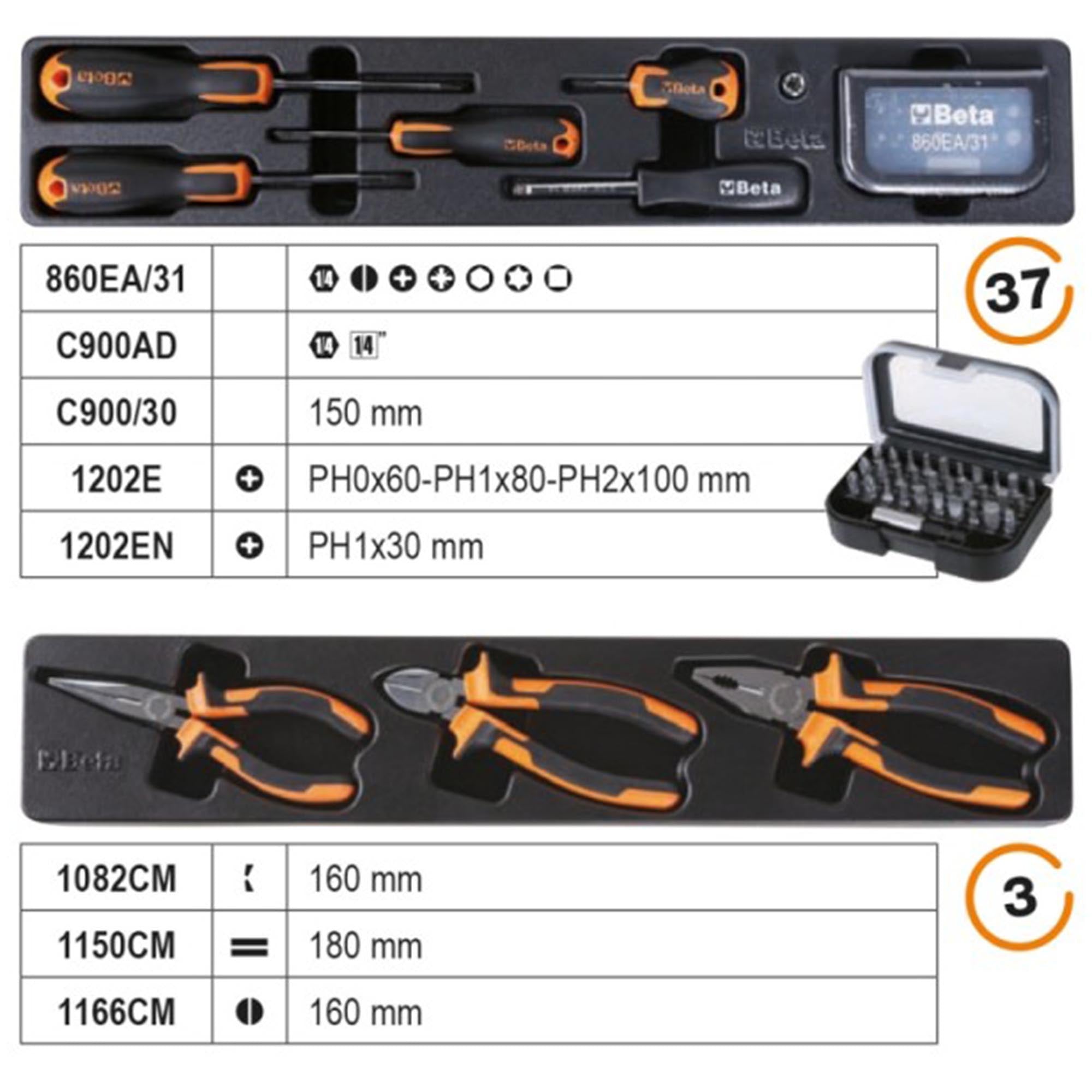 Boîte à outils Beta 2120L-E T91