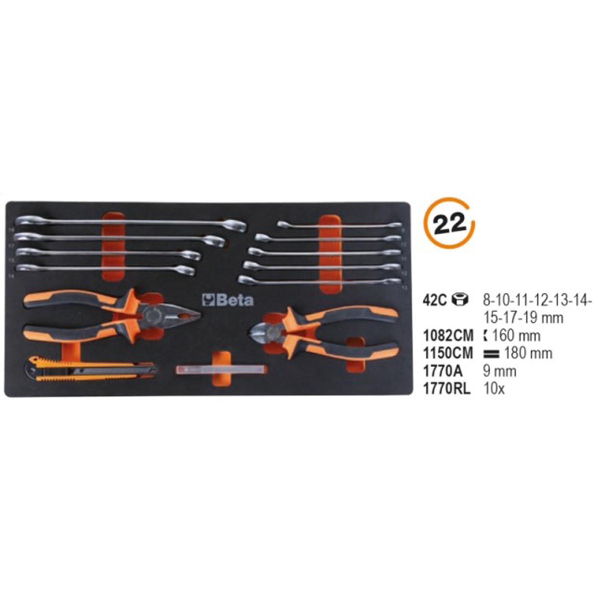 Boîte à outils Beta 2200E 21