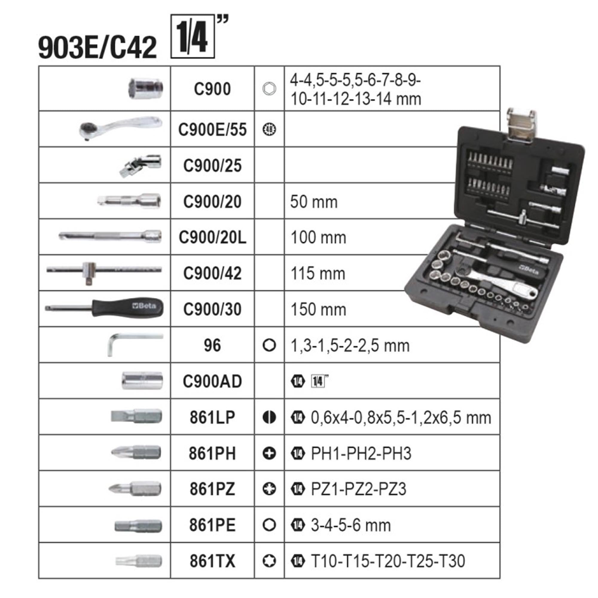 Trolley Porte outils Beta 4300E 21