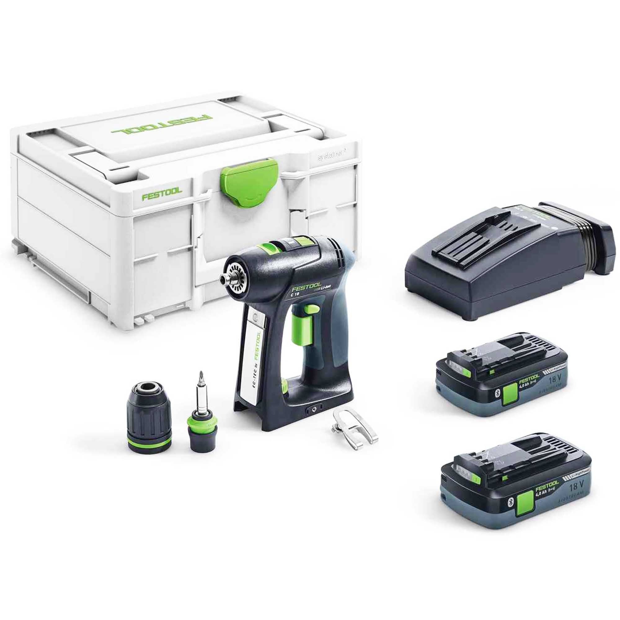 Perceuse-visseuse Festool C 18 HPC 4.0 I-Plus 18V 4 Ah