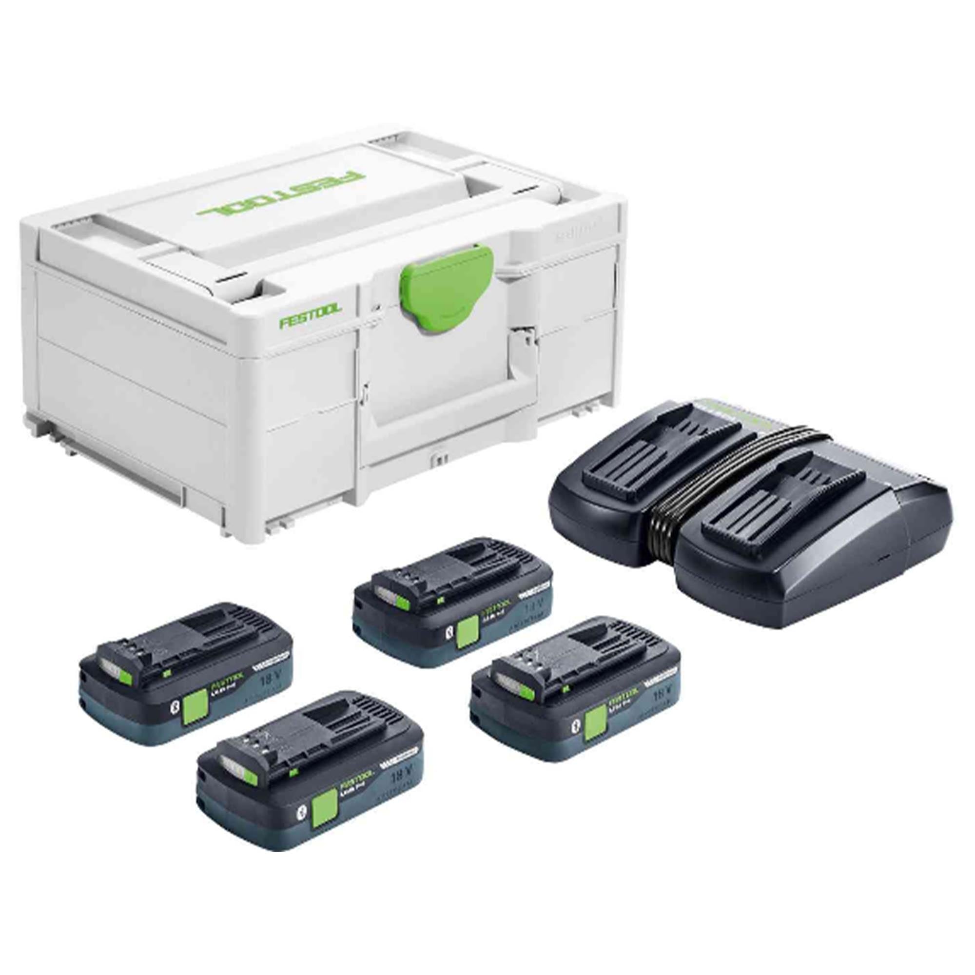 Set Energie Festool SYS 18 V 4x4,0/TCL 6 DUO 4Ah