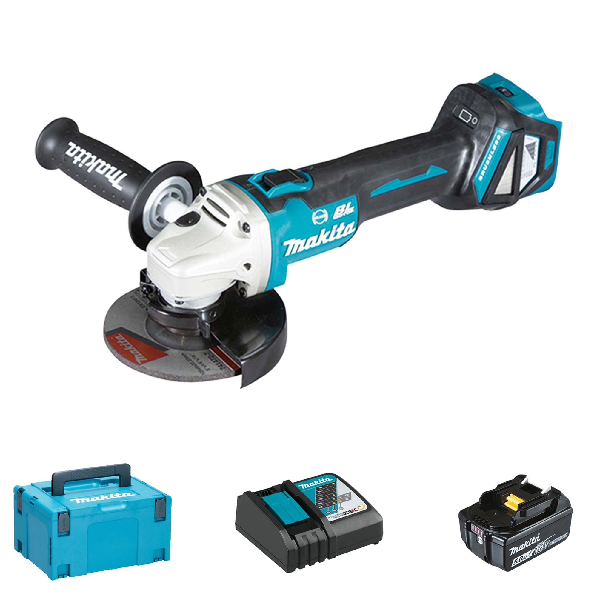 Meuleuse d'angle Makita DGA513RTJ 18V 5Ah