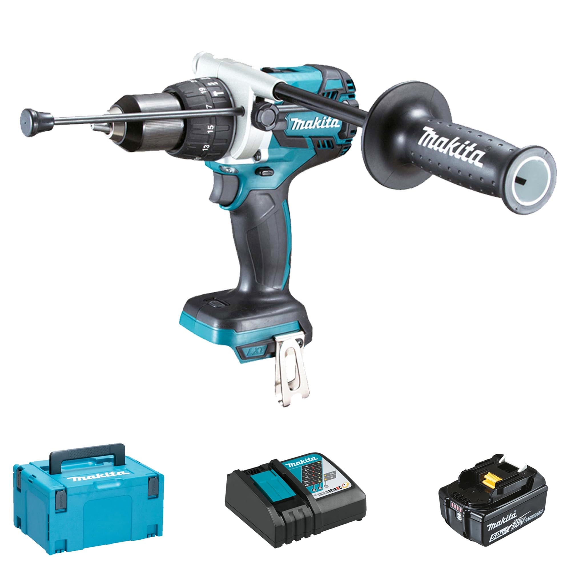 Perceuse Visseuse à Percussion Makita DHP481RTJ 18V 5Ah