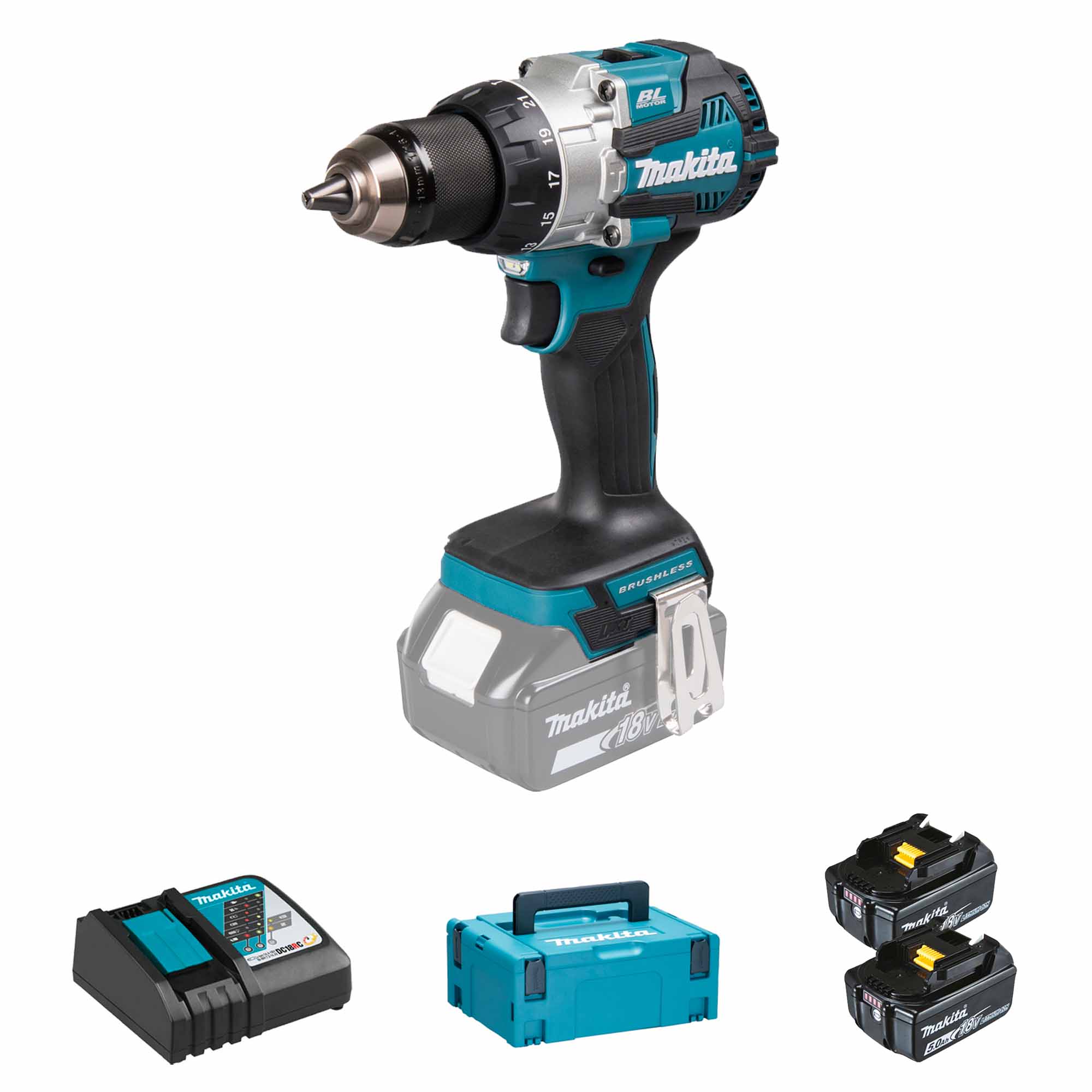 Perceuse-visseuse Makita DHP489RTJ 18V 5Ah