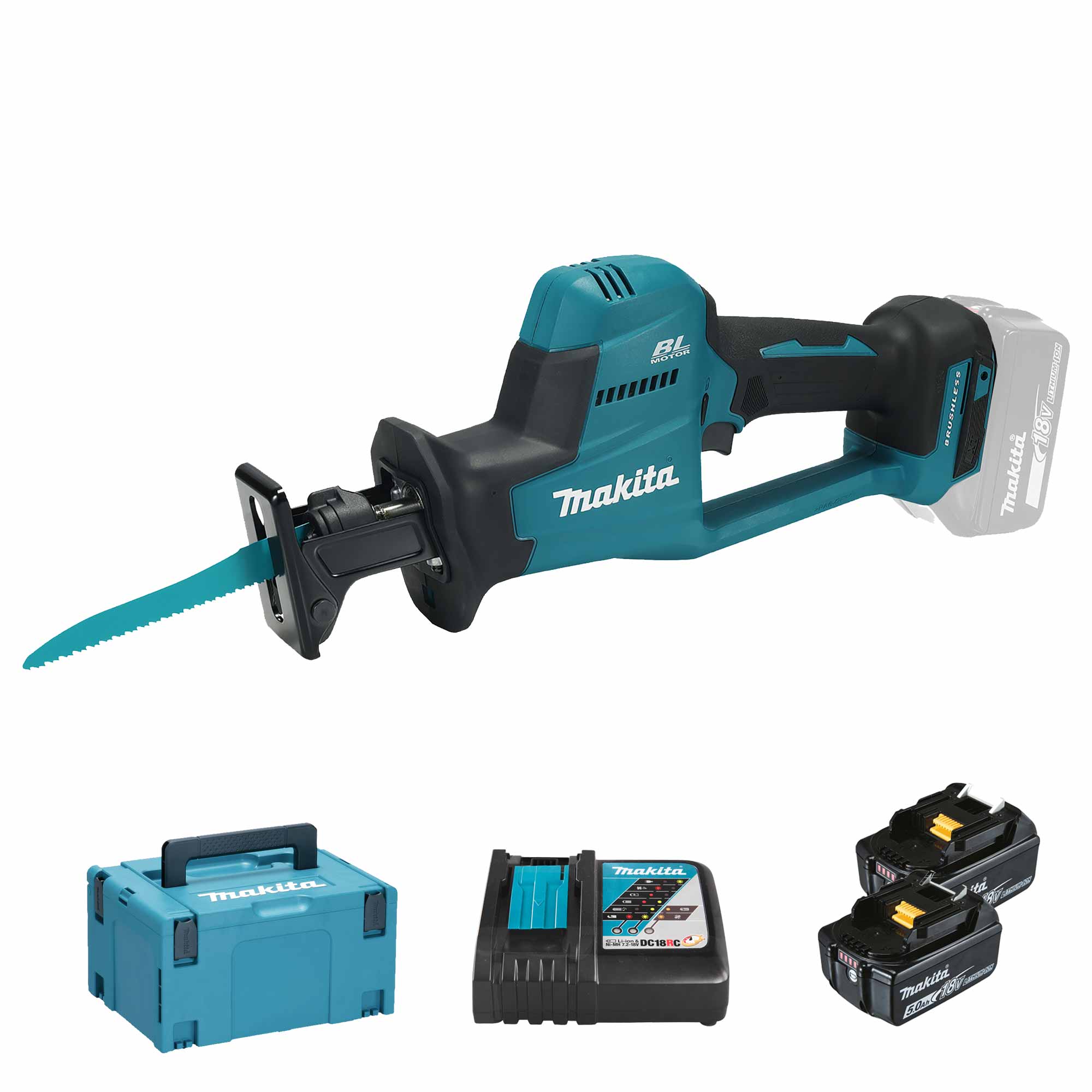 Scie droite Makita DJR189RTJ 18V