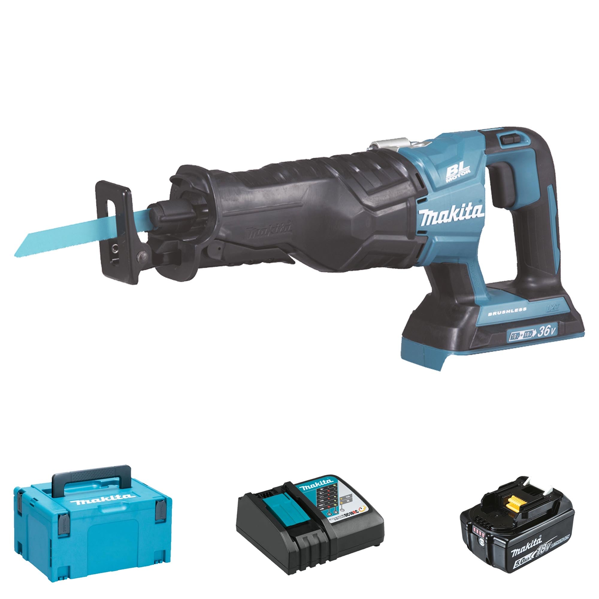 Scie Droit Makita DJR360PT2 18Vx2 5Ah