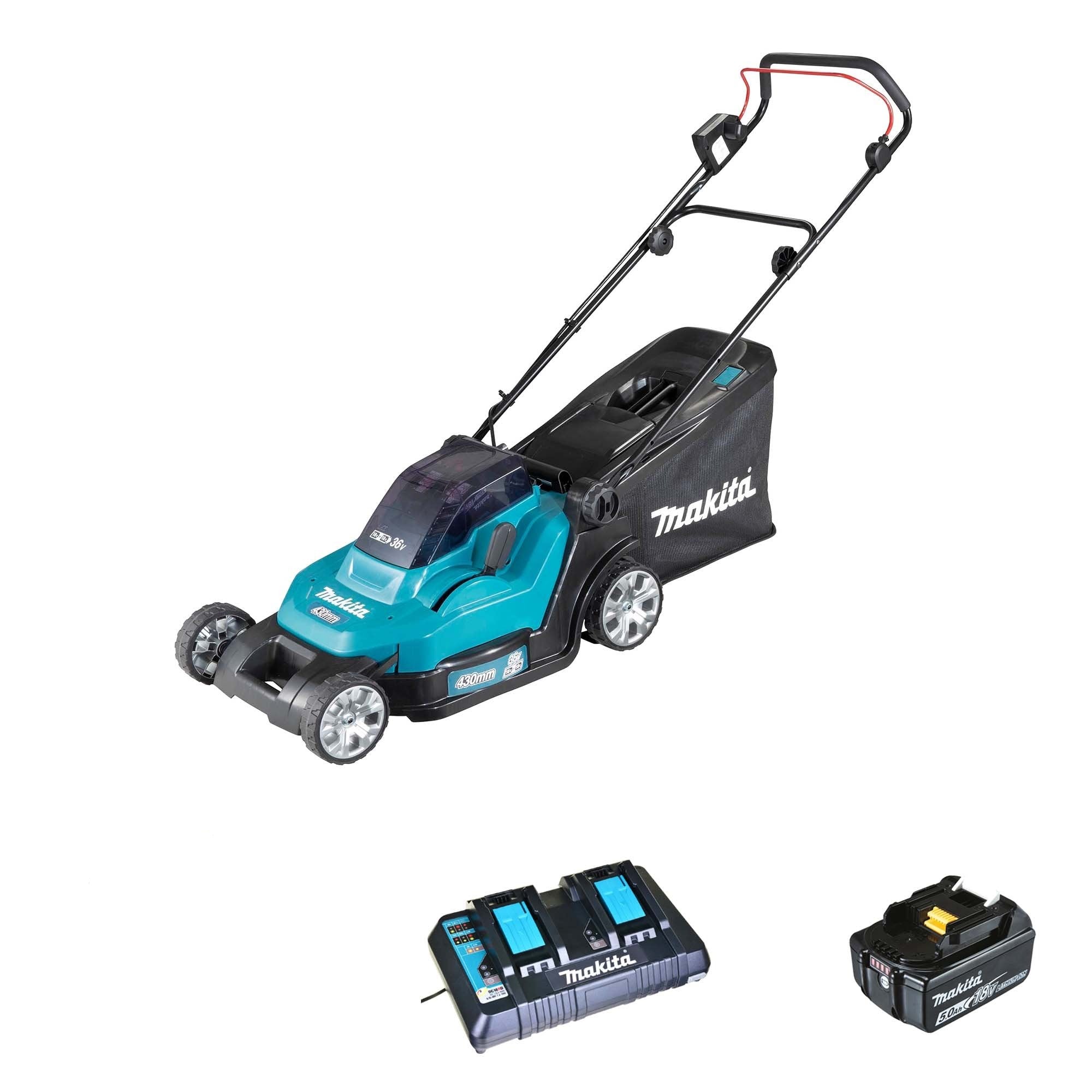 Tondeuse à gazon Makita DLM432PT2 36V 5Ah