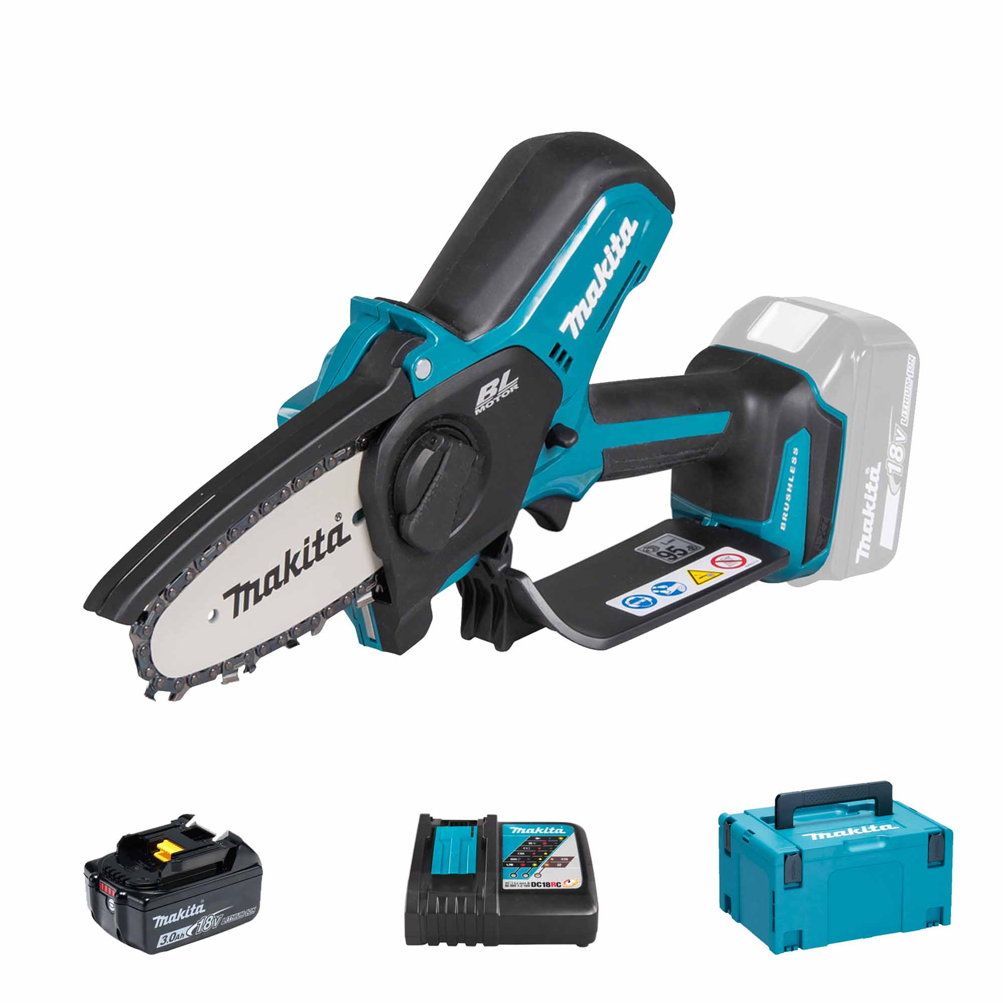 Sécateur à chaîne Makita DUC101RF1J 18V 3Ah