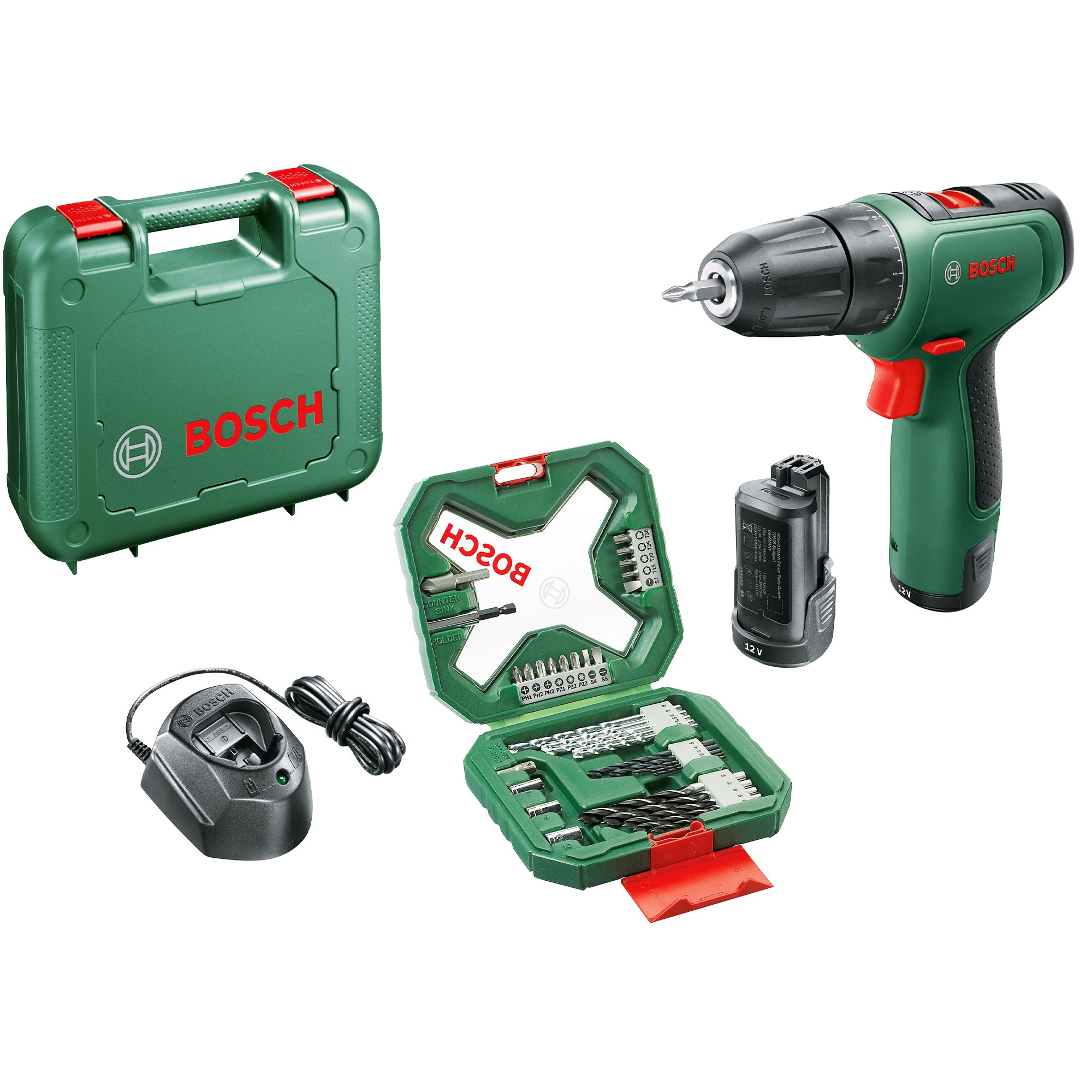 Perceuse Bosch EasyDrill 1200 + X34 12V 1.5Ah