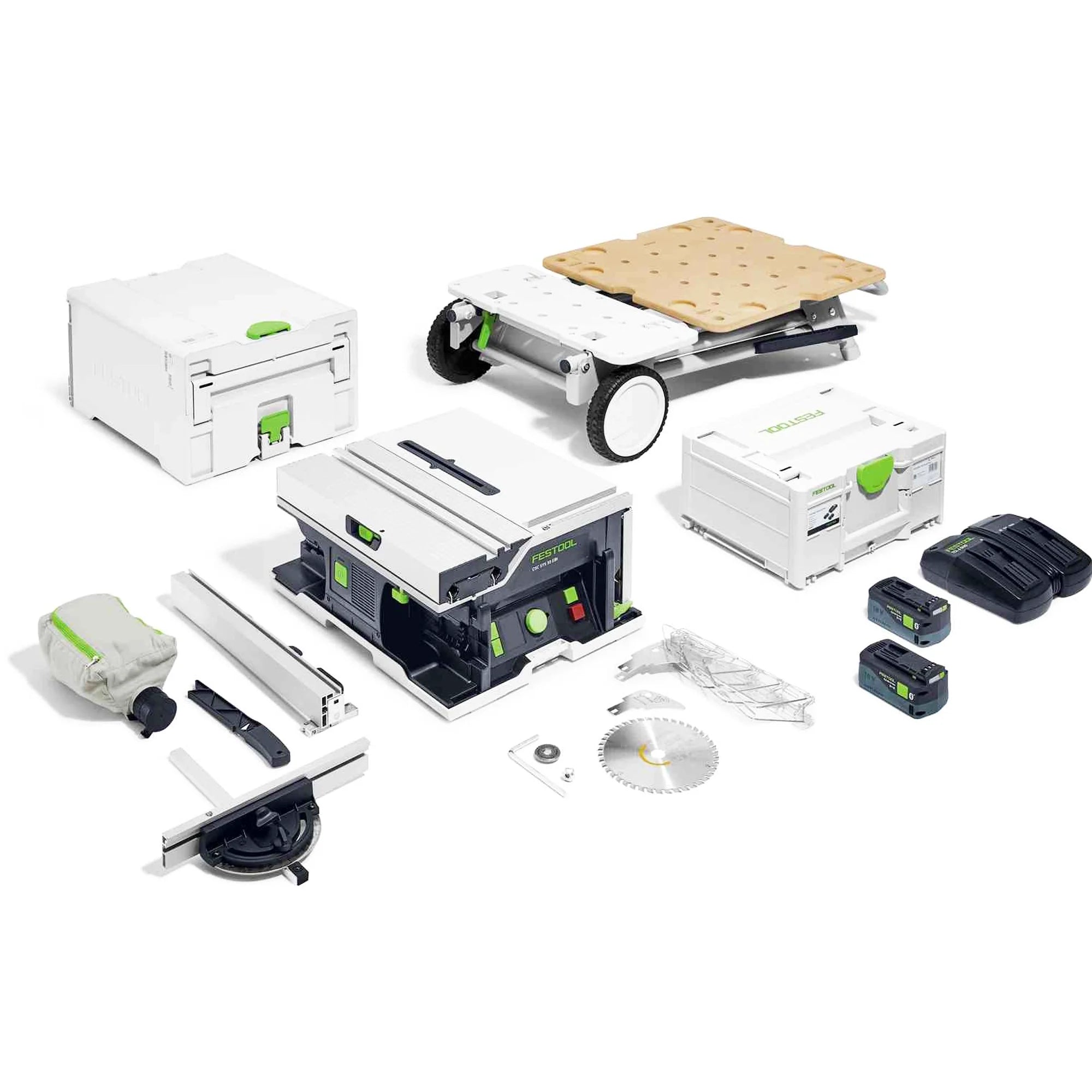 Scie circulaire sur table Festool CSC SYS 50 EBI-Set 2x18V 5Ah