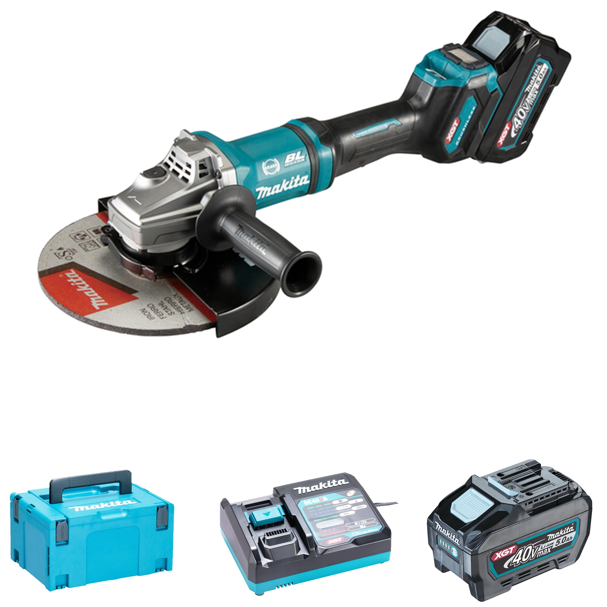 Meuleuse d'angle Makita GA038GT201 40V 5Ah