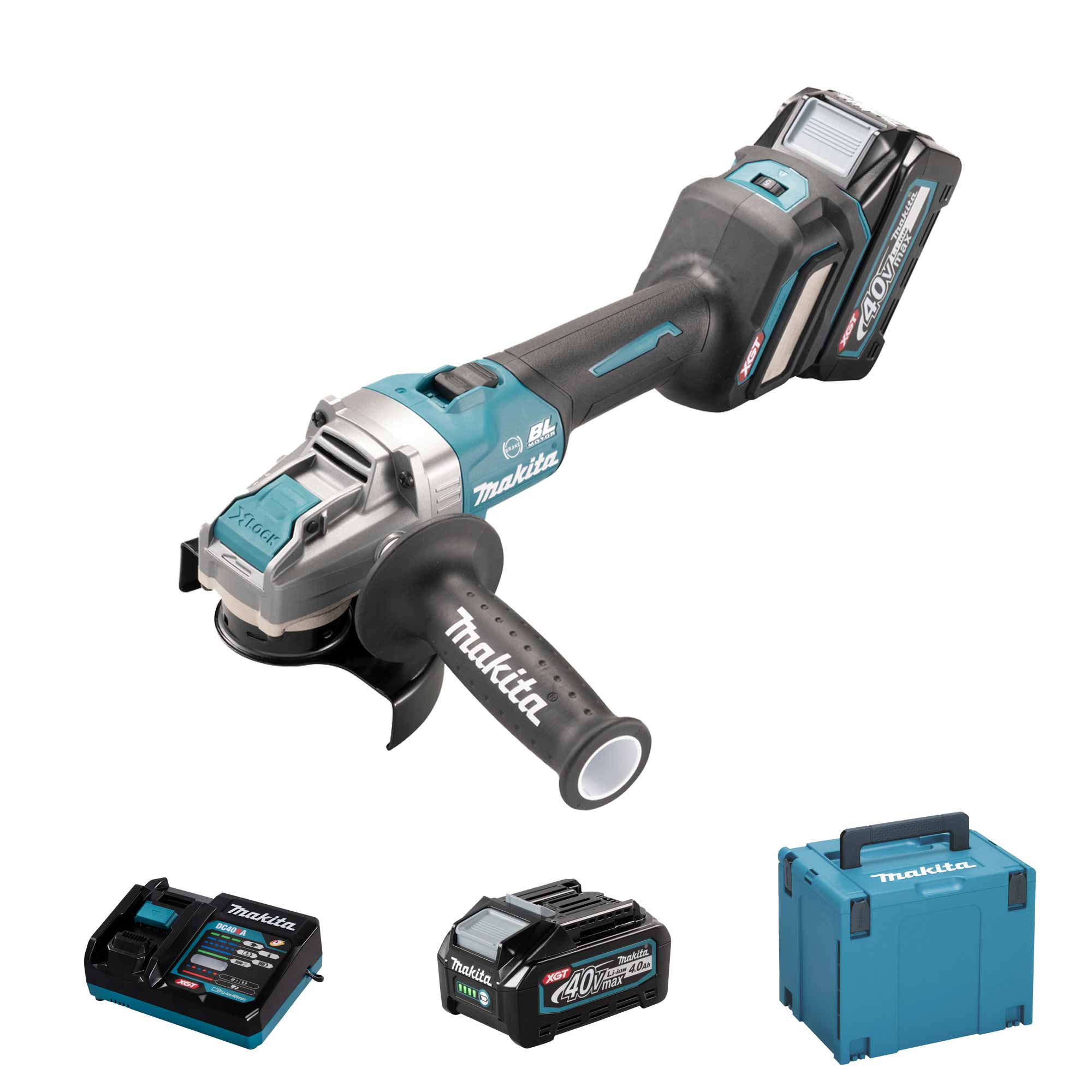 Meuleuse d'angle Makita GA041GM201 40V 4Ah