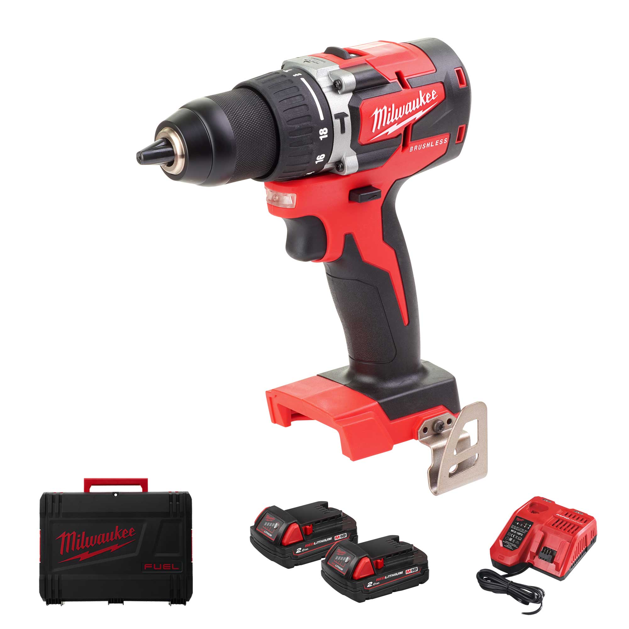 Perceuse percussion Milwaukee M18 CBLPD-202C