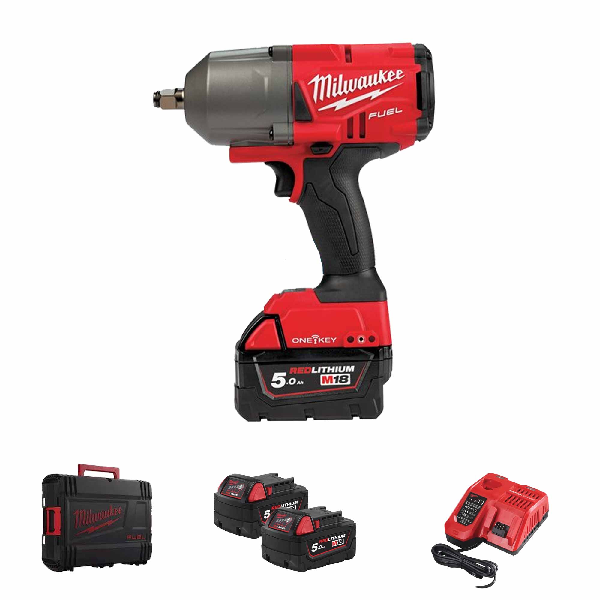 Boulonneuse à Chocs Milwaukee M18 ONEFHIWF12-502X 18V 5Ah