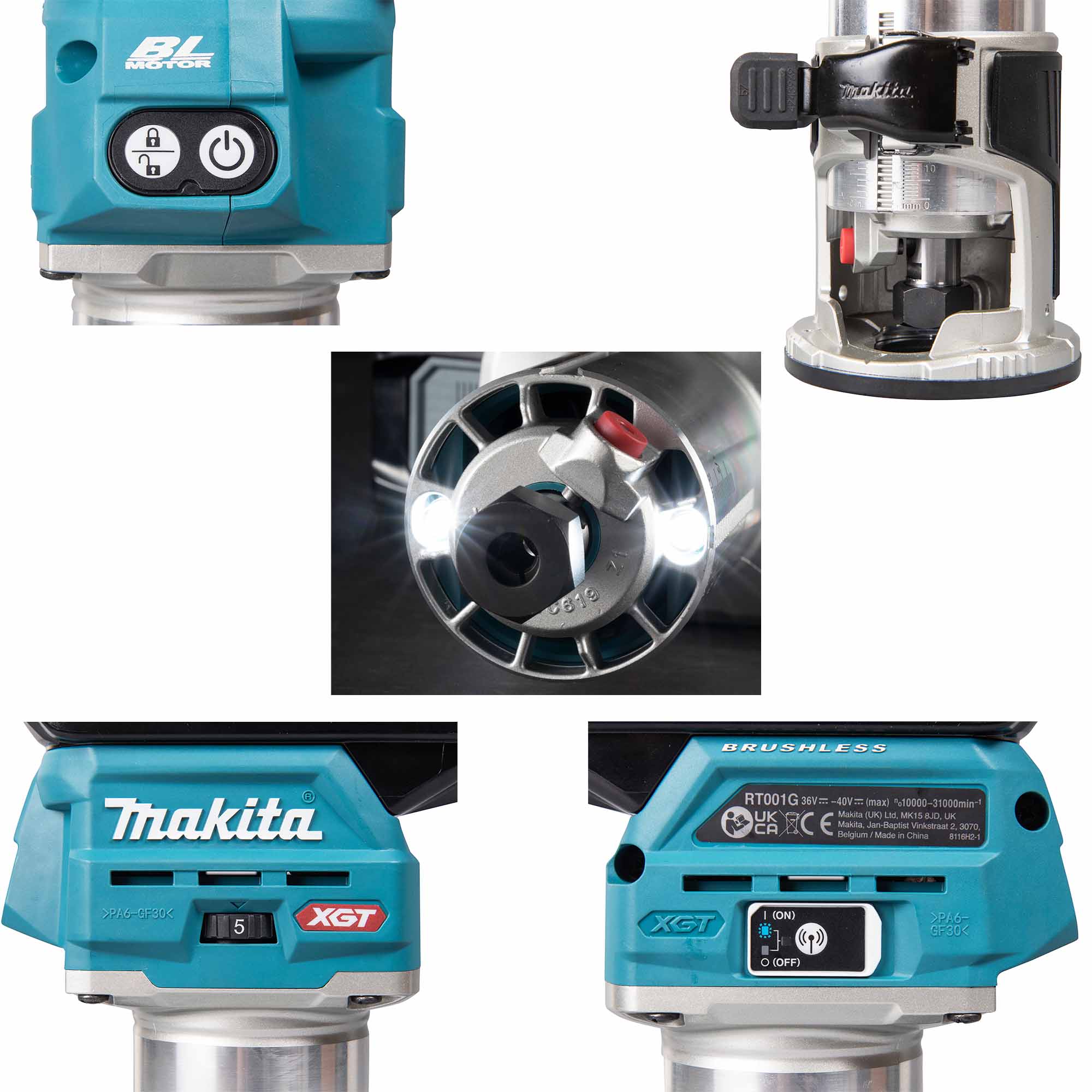 Ponceur Makita RT001GZ10 40V