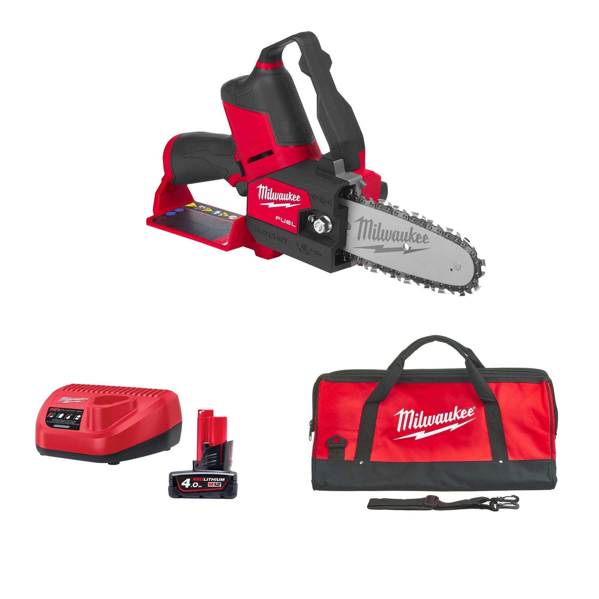 Tronçonneuse électrique Milwaukee M12 FHS-401 12V 4Ah