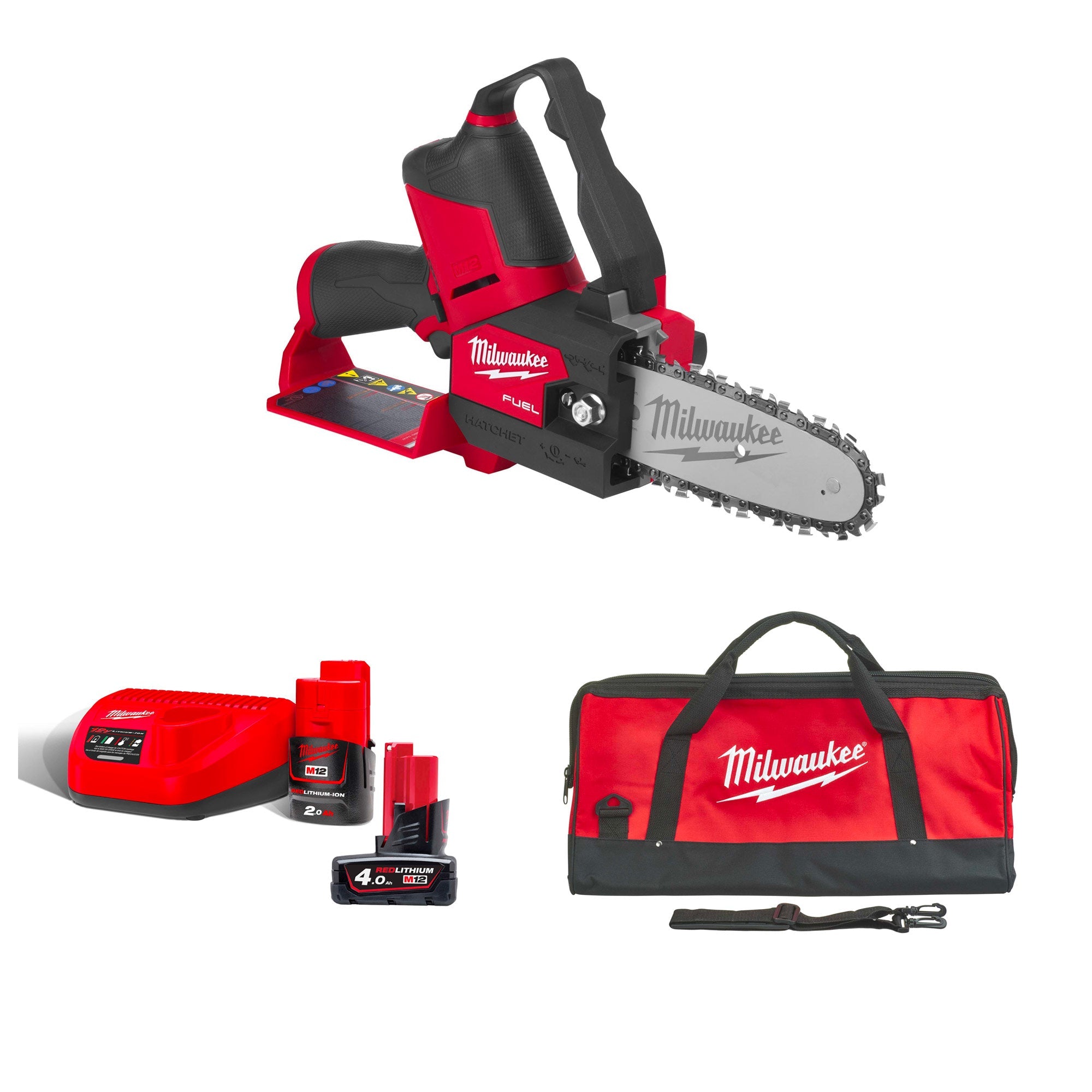 Tronçonneuse électrique Milwaukee M12 FHS-422 12V 2/4Ah