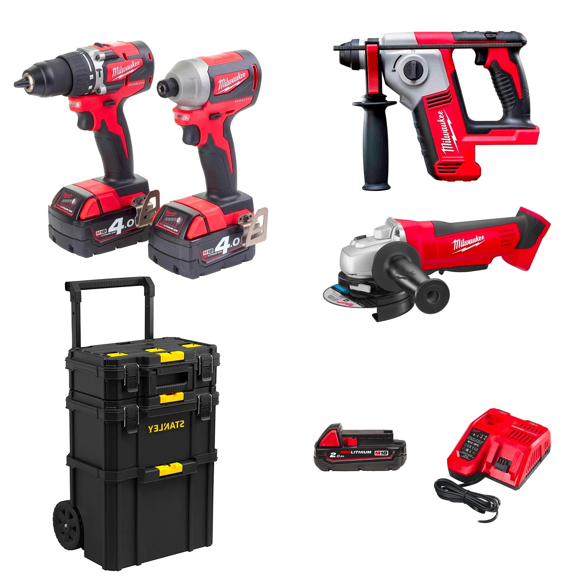 Kit Milwaukee M18 BPP4AS-424