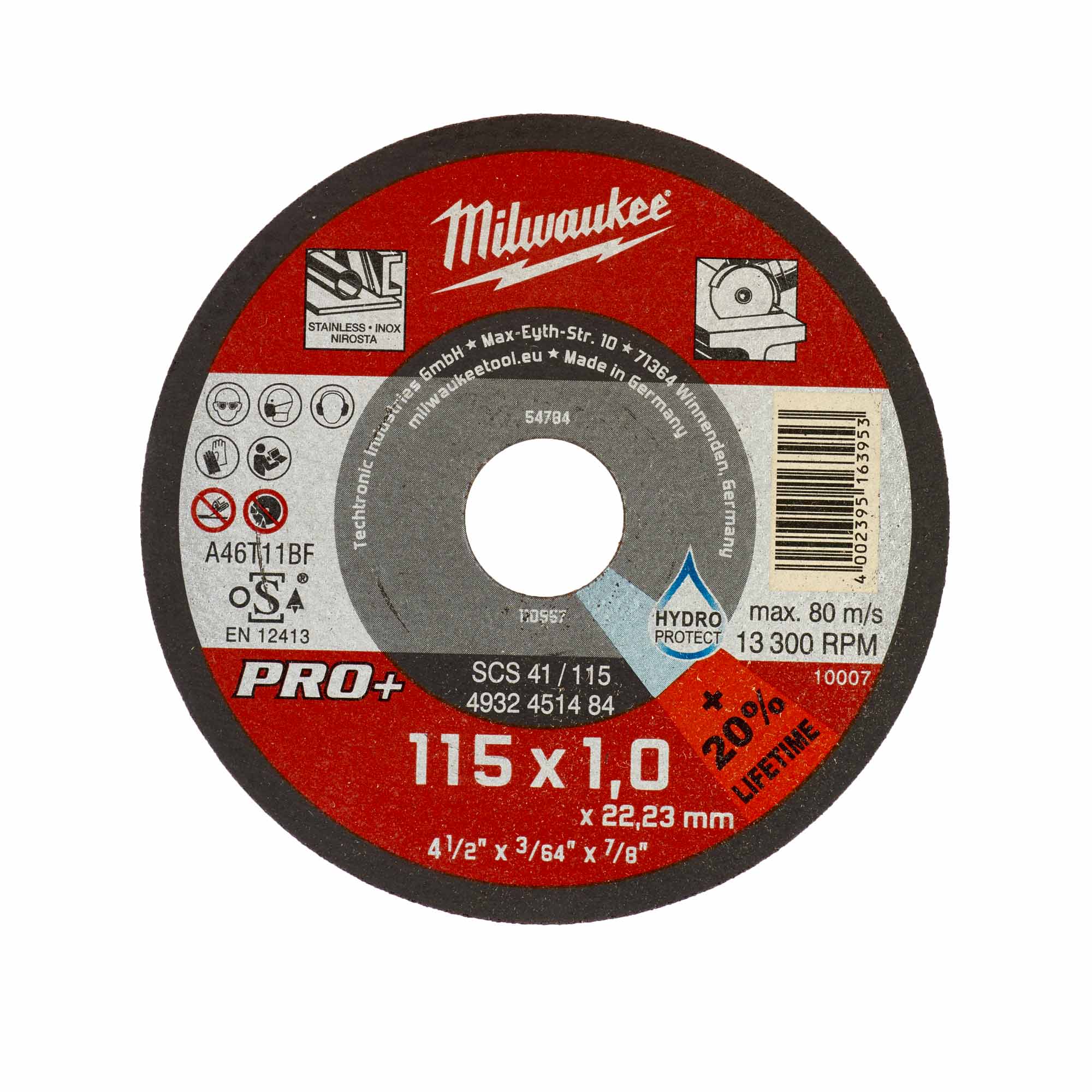 Disque 115 mm Milwaukee SCS41