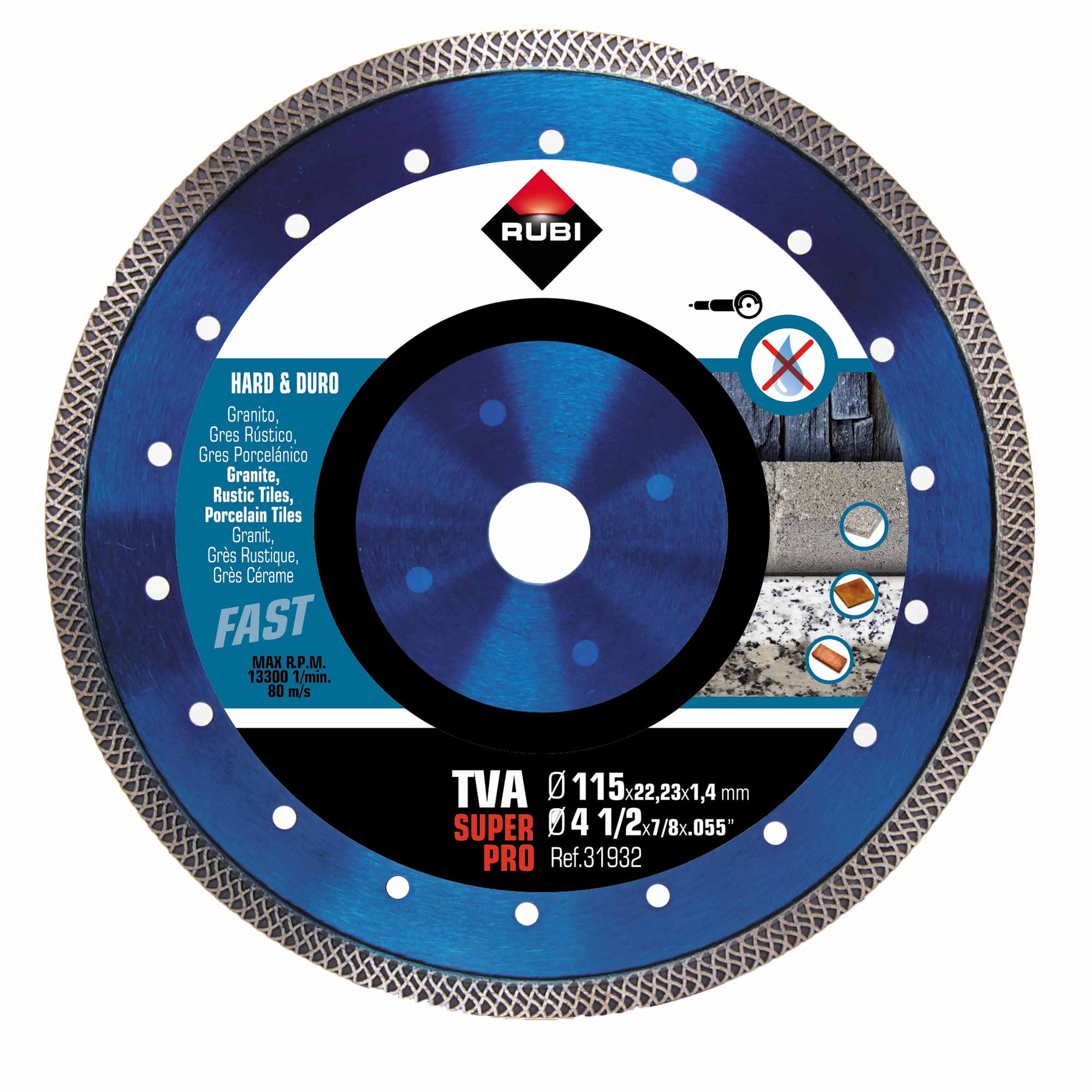 Disque diamant Rubi TURBO VIPER TVA-115 SuperPro