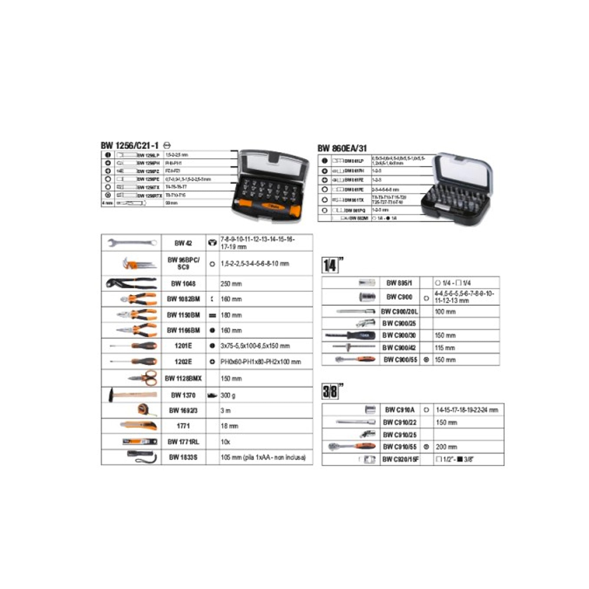 Porte-outils Beta BW 2054E-128