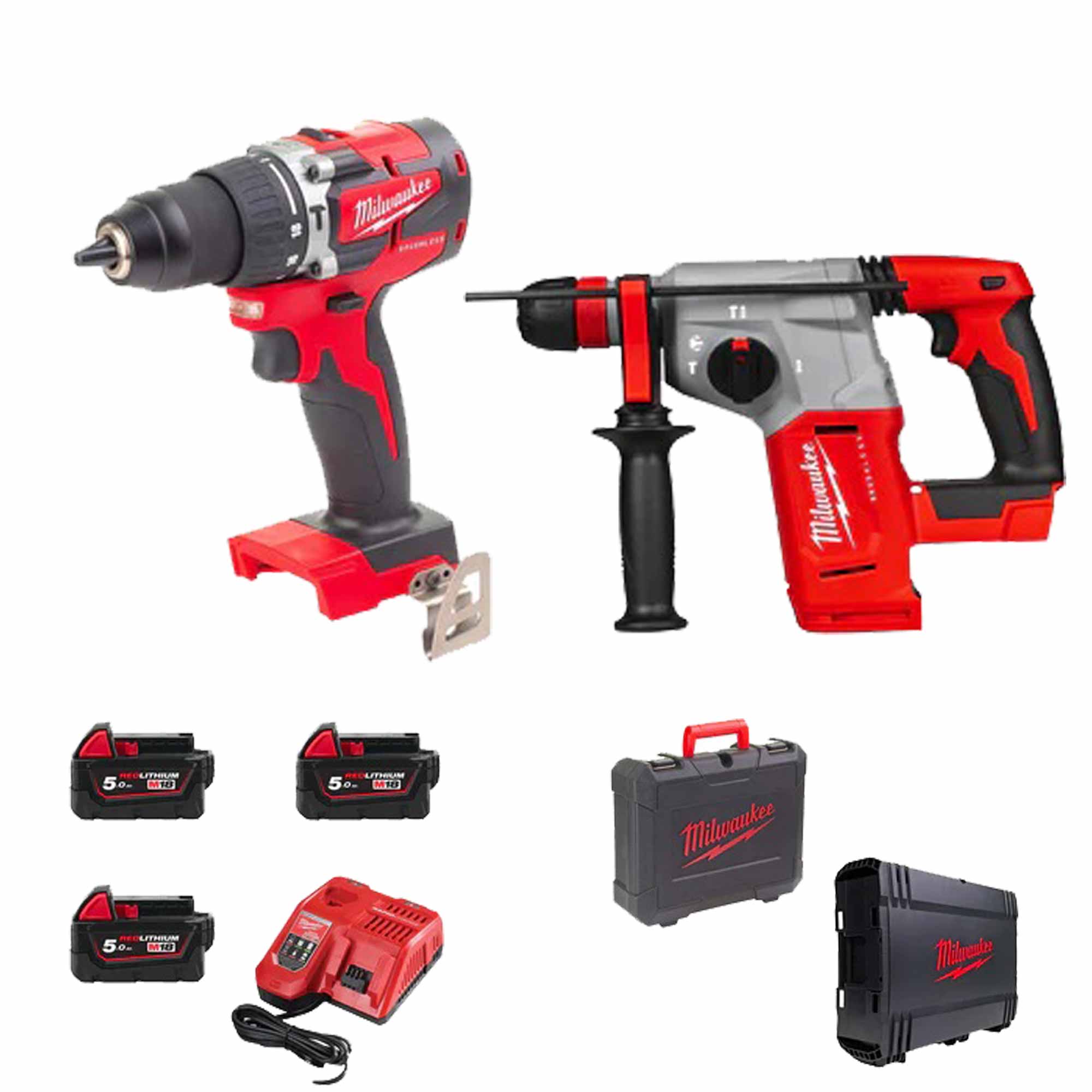 Kit Power Pack Milwaukee M18 PP2PA-503X 18V 5Ah